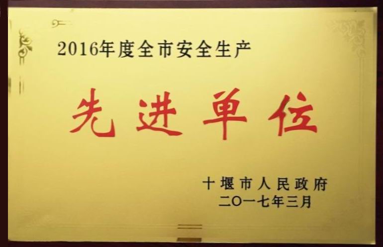 2016年度安全生產(chǎn)先進(jìn)單位